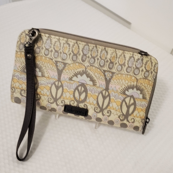 Sakroots "PASTEL ONE WORLD" Print, Cellphone Wallet/Wristlet - Picture 2 of 12
